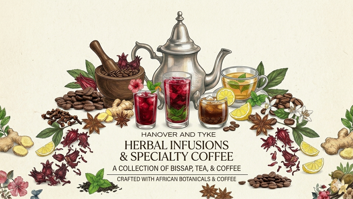boissons africaines Afro Tea au Maroc avec bissap thé et café